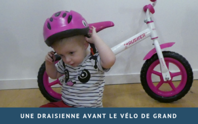 Une draisienne avant le vélo « de grand »