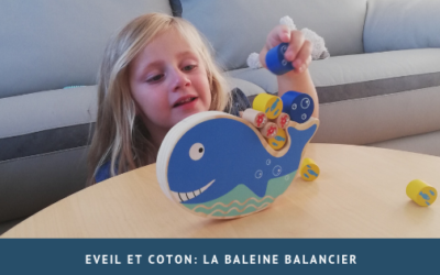 Eveil et coton: la baleine balancier