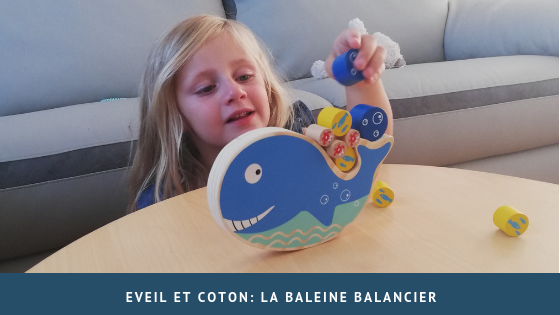 Eveil et coton: la baleine balancier