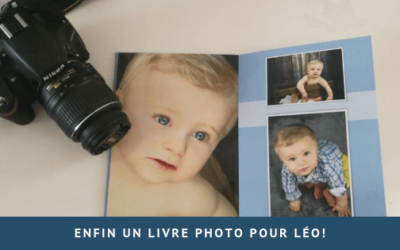 Enfin un livre photo pour Léo!