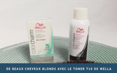 De beaux cheveux blonds avec le toner t18 de Wella