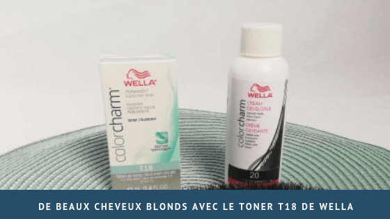 De beaux cheveux blonds avec le toner t18 de Wella