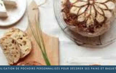 Utilisation de pochoirs personnalisés pour décorer ses pains et baguettes