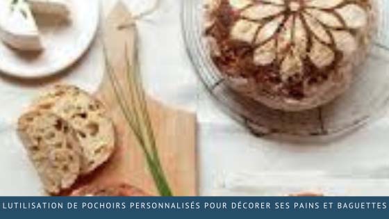 Utilisation de pochoirs personnalisés pour décorer ses pains et baguettes